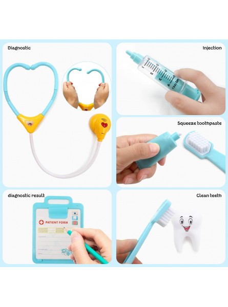 Arztkoffer Kinder Rollenspiel Medizinisches Spielzeug Doktor Zahnarzt Krankenschwester Arzt Kinderspielzeug Geschenke für Kinder - B08CXPNYGR