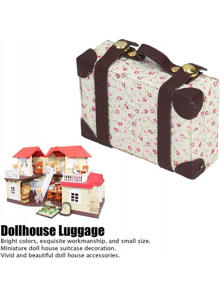 Evonecy Puppenhaus Mini Gepäck niedlich 3 X 2 X 1in Puppenhaus Koffer Dekorative 1:6 Maßstab Simulation für Puppenzubehör für Puppenhaus DekorationFarbe - B09NM7HP6K