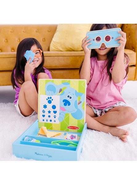 Melissa & Doug Blue's Clues & You Spielset Zeit für Brillen | Holzspielzeug | Rollenspiel-Spielzeug für Kinder | 3+ | Geschenk für Jungen oder Mädchen | FSC-zertifizierte Materialien - B09RZMM78G