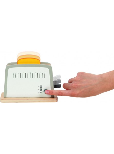 goki 51507 Toaster Spielset Zubehör für Kinderküche und Kaufladen aus Holz - B09W1PL895