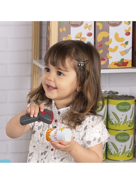 Smoby elektronische Supermarktkasse XL Spielkasse mit Taschenrechnerfunktion Licht- und Soundgeräuschen und viel Zubehör für Kinder ab 3 Jahren - B0B2PNHWXC