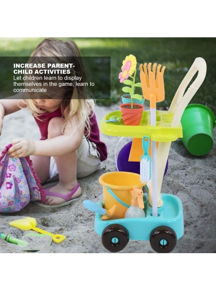 HAOX -Reinigungs-Set Garten-Haushaltsspielzeug abnehmbar für Geburtstagsgeschenke für ab 3 Jahren 5980B Gartenwagen - B09KS224R2