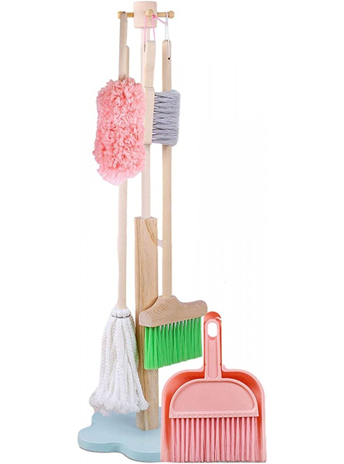 Layiset Reinigungsset für Kinder,Abnehmbares Reinigungswerkzeug inklusive Besen Mopp Abnehmbares Reinigungswerkzeug für Kinder Haushaltsspielzeug Geschenk für Mädchen Jungen ab 2 Jahren - B0B6P5QJPR