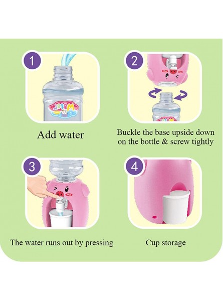 Plesuxfy Wasserspender Spielzeug für Kinder Mini-Wasserspender süßes Enten-Schwein-Wasser-Getränk-Spielzeug Mini-Wasserspender für Kinder Getränke-Spielzeugmaschine für Jungen Mädchen - B0BBTVW5R2