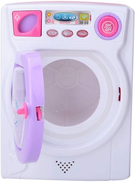 YOUTHINK Kinderspielhaus Spielzeug Set Elektrische Waschmaschine Kleine Haushaltsgeräte Spielzeug mit realistischen Klängen und Funktionen - B08R9K36RV