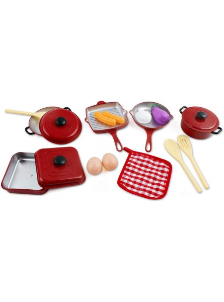 deAO Küchengerät Aufbewahrungstasche Töpfe und Pfannen für Kinder mit über 30 Kochzubehörteilen 2er-Pack - B07PLKDRY4