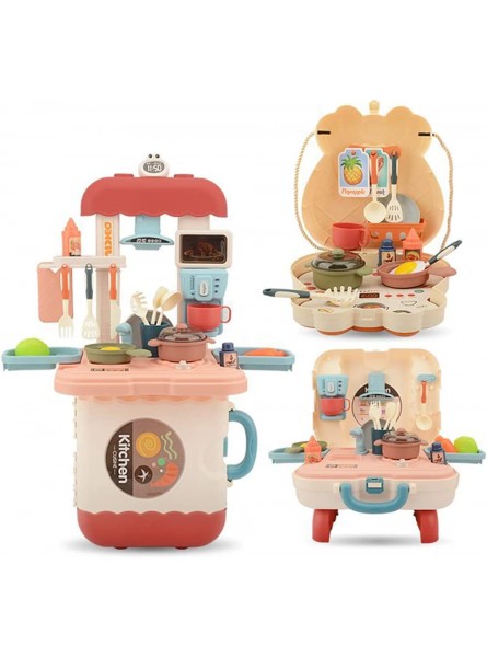 Wpond Kinder-Küchenspiel-Set mit Aufbewahrungsbox tragbar Spielzeug DIY für Mädchen und Jungen LZ04W Typ Rot - B09DPCKSP4