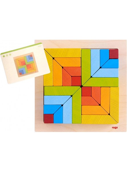 HABA 304854 3D-Legespiel Creative Stones kreatives Legen Bauen und Spielen mit bunten Regenbogenfarben Holzspielzeug ab 2 Jahren - B07NHN1B5Y