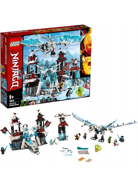 Lego 70678 NINJAGO Festung im ewigen EIS Set mit Eisdrachen-Spielzeug Meister des Spinjitzu Spielset - B07KTK6PNY