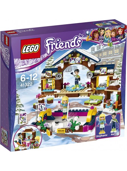Lego Friends 41322 "Eislaufplatz im Wintersportort Konstruktionsspiel bunt - B06W55DZ8K