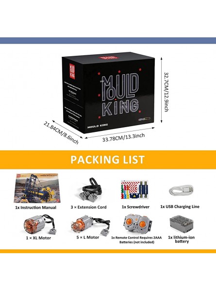 Mould King 17006 Technik Schaufelradbagger Bausatz Fernbedienung & APP Bagger Montage Spielzeug Set mit 6 Motor und Bauset4588 Teile - B09NFJPJ41