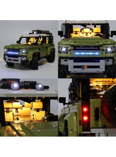 Beleuchtung Licht Set für Lego Land Rover Defender 42110 LED Beleuchtung für Lego 42110 Nicht Enthalten Lego Modell - B08R64GLVD