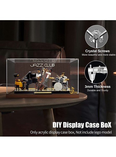 cooldac Acryl Vitrine Box für Lego 21334 Jazz Quartet staubdicht Transparent Clear Display Box Vitrine Das Modell Nicht enthalten - B0B5GYGXN9