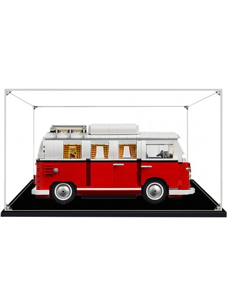 Hosdiy 3mm Acryl Vitrine Display Case Schaukasten für Lego T1 Campingbus 10220 Nur Vitrine Ohne Bausteine Set - B099PW76B5