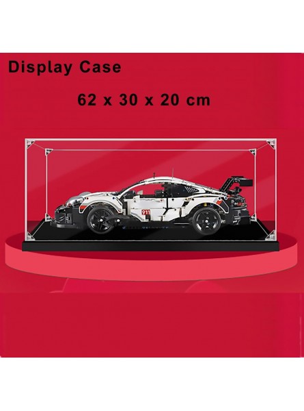 Hosdiy Acryl Vitrine für Porsche 911 RSR Modell Vitrine Schaukasten für Lego 42096 Nur Vitrine Ohne Modell Set - B09BL5YGKL