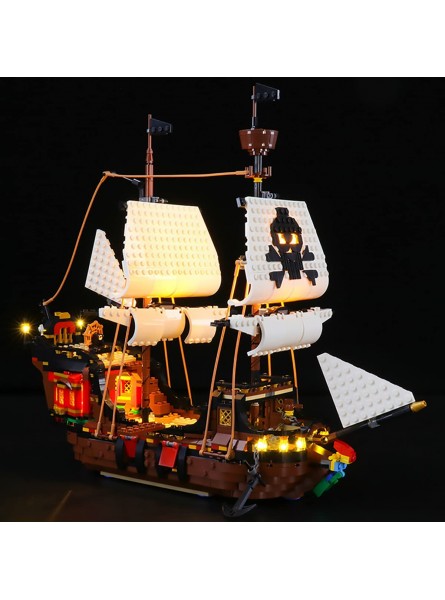 Hosdiy Beleuchtung Set für Lego 31109 Creator 3-in-1 Piratenschiff  Led Licht Beleuchtungsset Nur Beleuchtung Ohne Modell Set - B09CM78MGK
