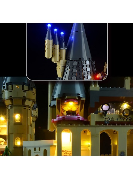 Hosdiy Beleuchtung Set für Lego Schloss Hogwarts Led Licht Beleuchtungsset Kompatibel mit Lego 71043 Nur Beleuchtung Ohne Modell Set - B09G9W7X5P