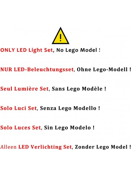 Hosdiy Beleuchtung Set für Lego Schloss Hogwarts Led Licht Beleuchtungsset Kompatibel mit Lego 71043 Nur Beleuchtung Ohne Modell Set - B09G9W7X5P