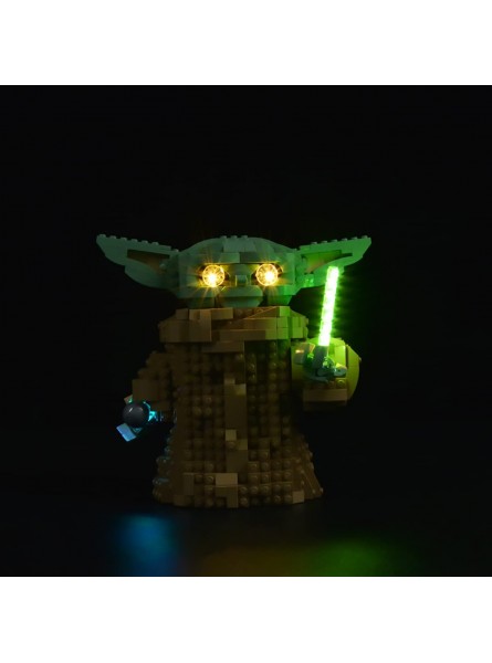 Hosdiy Beleuchtung Set für Yoda Baby The Mandalorian 75318 Modell Led Licht Kompatibel mit Lego 75318 Nur Beleuchtung Ohne Bausteine Modell - B09JKLW6WK