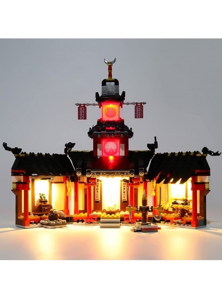 Hosdiy Beleuchtung Set Kompatible mit Lego Ninjago Kloster des Spinjitzu 70670 Led Licht Beleuchtungsset Nur Beleuchtung Ohne Modell Set - B09FGVNCC2