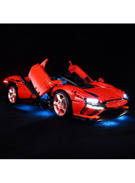 KYLI Upgrade LED Beleuchtung mit Ton Fernbedienung für Lego Ferrari Daytona sp3 Beleuchtungsset Kompatibel Mit Lego Technik 42143 Lego Modell Nicht Enthalten - B0B3XSJ9VL