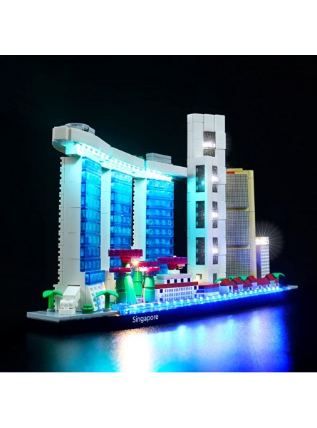 LED Beleuchtungsset für Lego 21057 Architecture Singapur Beleuchtung Licht Kompatibel mit Lego 21057 Lego-Modell Nicht Enthalten - B09SCMY5FW