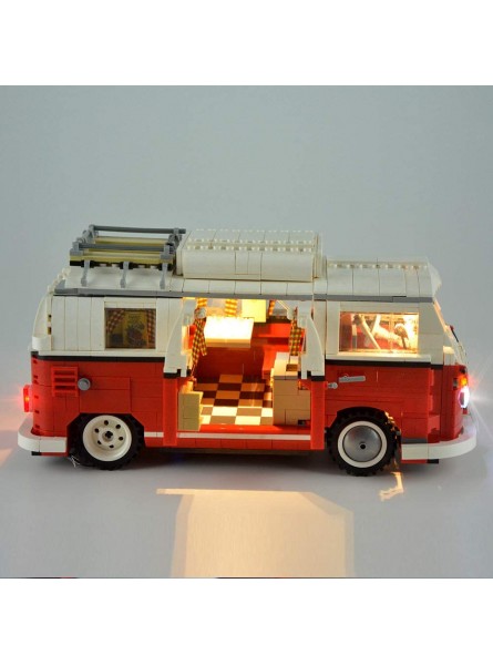 LODIY Beleuchtung Licht LED Beleuchtungsset für Volkswagen T1 Campingbus 10220 kompatibel mit Lego 10220 Nicht Enthalten Modell - B08FC69H7F