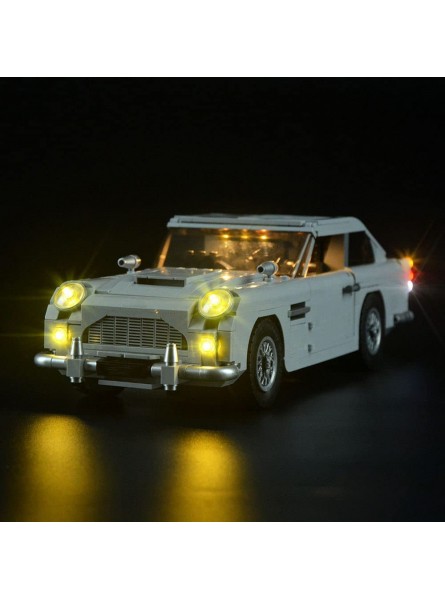 LODIY Beleuchtung Licht Set für James Bond Aston Martin DB5 LED Beleuchtungsset für Lego 10262 Nicht Enthalten Modell - B08H14PGHJ