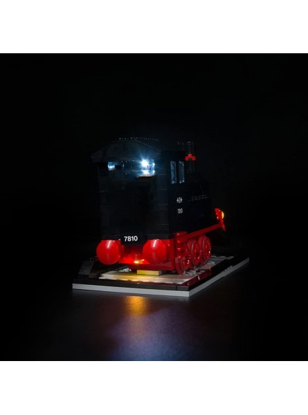 LODIY Beleuchtung Licht Set für Lego Lokomotive 40 Jahre Eisenbahn LED Beleuchtungsset Kompatibel mit Lego 40370 Nicht Enthalten Modell - B08FFSY418