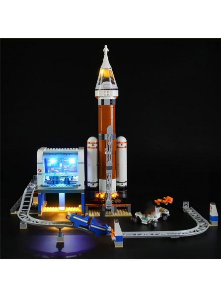 LODIY Beleuchtung Licht Set LED Beleuchtungsset für Lego 60228 City Weltraumrakete mit Kontrollzentrum Nicht Enthalten Modell - B08H14CV54