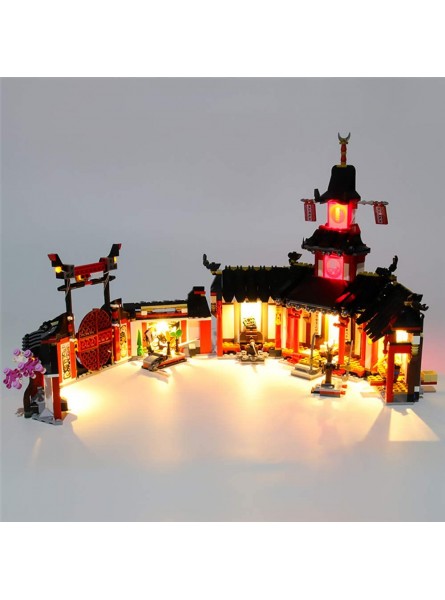 LODIY Beleuchtung Licht Set LED Beleuchtungsset für Ninjago Kloster des Spinjitzu kompatibel mit Lego 70670 Nicht Enthalten Modell - B08H1543Y8