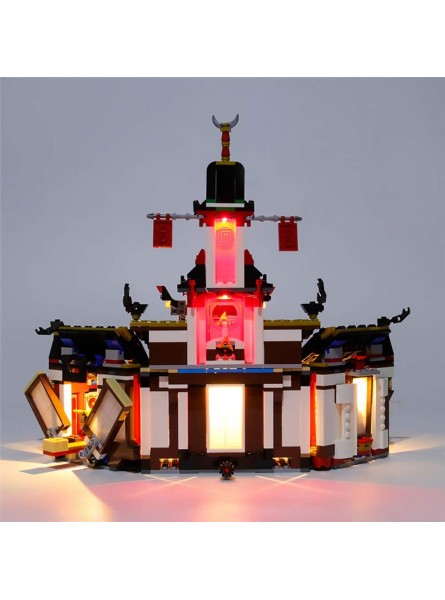 LODIY Beleuchtung Licht Set LED Beleuchtungsset für Ninjago Kloster des Spinjitzu kompatibel mit Lego 70670 Nicht Enthalten Modell - B08H1543Y8