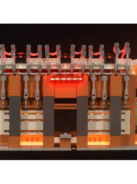 LODIY Upgrade Beleuchtung Lichtset Ferngesteuert für Old Trafford Manchester United 10272 LED Beleuchtungsset Kompatibel mit Lego 10272 Nicht Enthalten Modell Mit RC - B08D9SVYS3