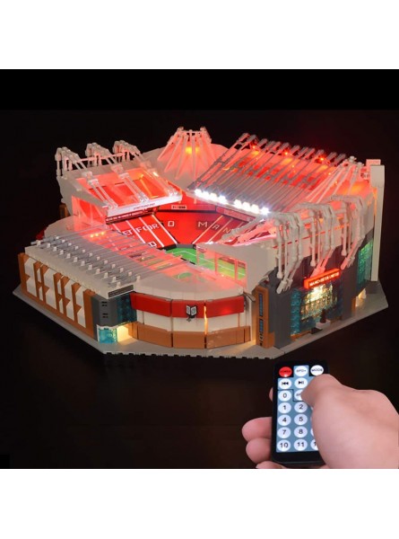 LODIY Upgrade Beleuchtung Lichtset Ferngesteuert für Old Trafford Manchester United 10272  LED Beleuchtungsset Kompatibel mit Lego 10272 Nicht Enthalten Modell Mit RC - B08D9SVYS3