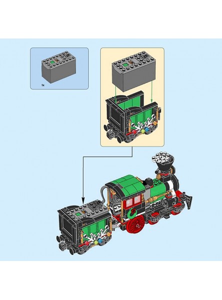 XGREPACK 10254 Zug Power Fernbedienung Gruppe Motor Fernbedienung Zubehör für Lego 10254 Weihnachtszug Set Bausteine Modell Das Lego Set ist Nicht enthalten - B0BJW2VKGN