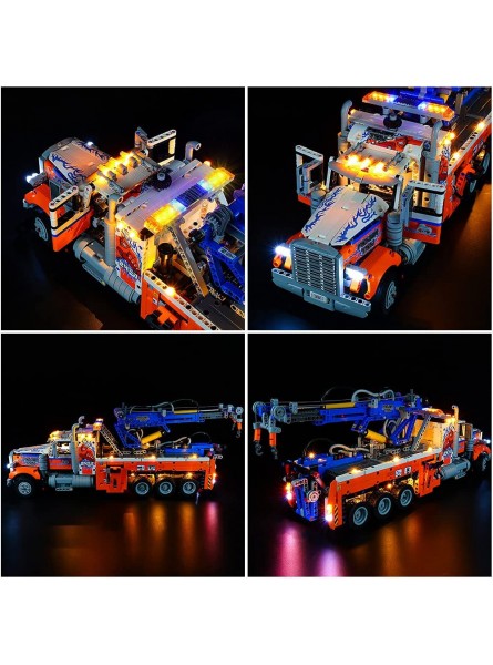 YYDIY LODIY Fernbedienung Beleuchtung Licht Set für Lego 42128 Schwerlast-Abschleppwagen Beleuchtung für Lego 42128 NUR Licht Nicht Enthalten Lego Modell mit Fernbedienung - B09CTQVFWV