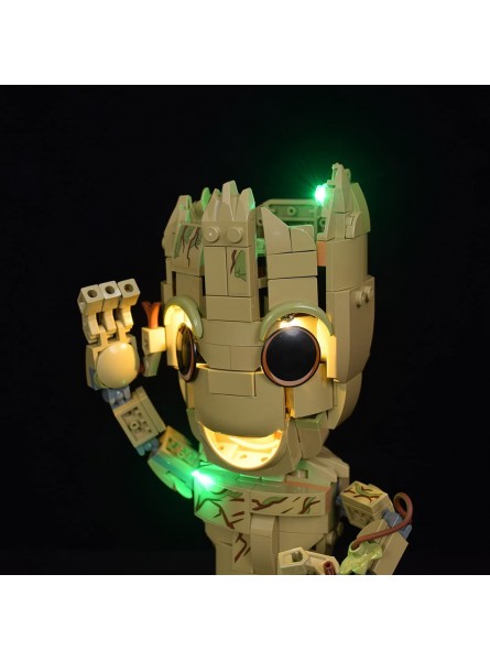 YYQQ Led Beleuchtungsset Kompatibel mit Lego 76217 Ich Bin Groot Spielzeug zum Bauen Led Licht mit Batteriebox NUR Led Bausatz - B0B49R9YQS