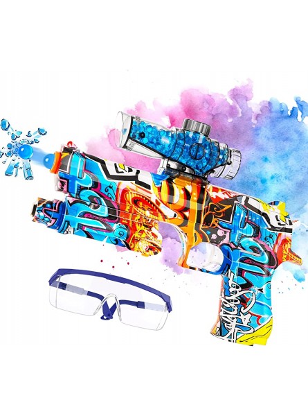 Gel Ball Blaster RenFox Elektrisches Outdoor Shooter Spielzeug mit Schutzbrille Gel Spielzeugpistole mit 15-20 M Reichweite Wasserperlen Pistole für 14 Jahre Teenager und Erwachsene - B0B5Z675H9