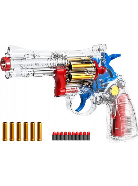 Spielzeugpistolen,Revolver Toy Gun,Weichschaum Spielzeug Pistole mit weicher Kugel,Kinder Pistole Spielzeugpistole für Kinder ab 6 Jahren - B0B2L5TVBM