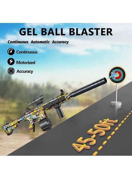 Tianbi Gel Ball Blaster Electric Gel Ball Blaster Shooting Spielzeug mit 10000 Wasserbällchen Hinterhof Fun Garden Outdoor Games Geschenke für Kinder Jungen Mädchen Mädchen - B0B77B3BVL