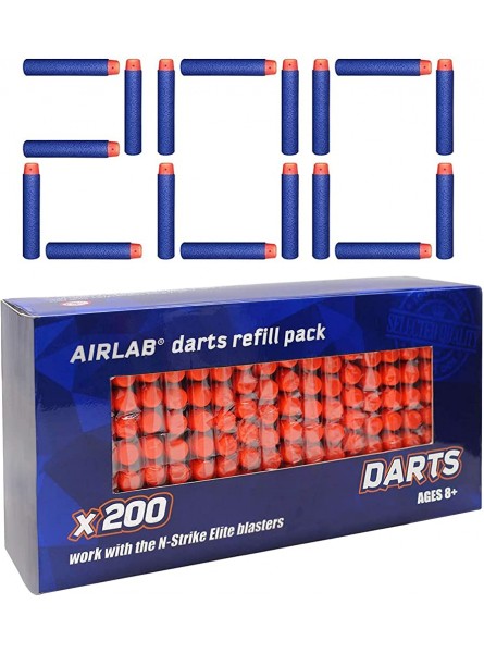 Airlab 200 Pfeile Darts für Nerf Zubehör Darts für N-Strike Elite Series Blau - B07Q31DJKX