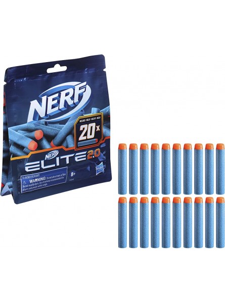 Nerf DinoSquad Stegosmash Dartblaster Aufbewahrung für 4 Darts 5 offizielle Darts Nerf & Hasbro F0040EU5 Nerf Elite 2.0 20er Dart Nachfüllpackung – enthält 20 Nerf Elite 2.0 Darts - B09N84271C