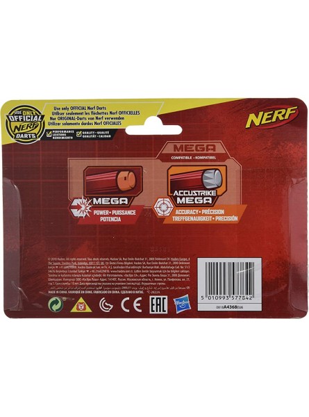 NERF Hasbro Darts 10er-Nachfüllpack Mega Blaster offizielle Mega Darts für Kinder Jugendliche und Erwachsene - B07KPZM3V7