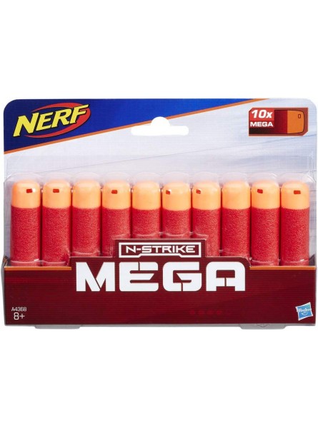 NERF Hasbro Darts 10er-Nachfüllpack Mega Blaster offizielle Mega Darts für Kinder Jugendliche und Erwachsene - B07KPZM3V7