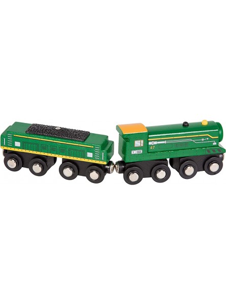 Battat 6-teiliges Set Holzeisenbahn Lokomotiven und Güterzüge – Zug Spielzeug aus Holz ab 3 Jahre - B08SC9D1VZ
