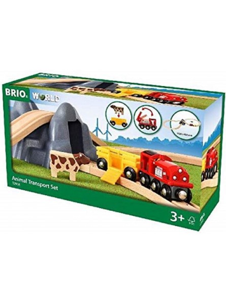 BRIO 33906 Bahn Acht Tunnel Set mit Kuhwagen - B07D8KWY9Q