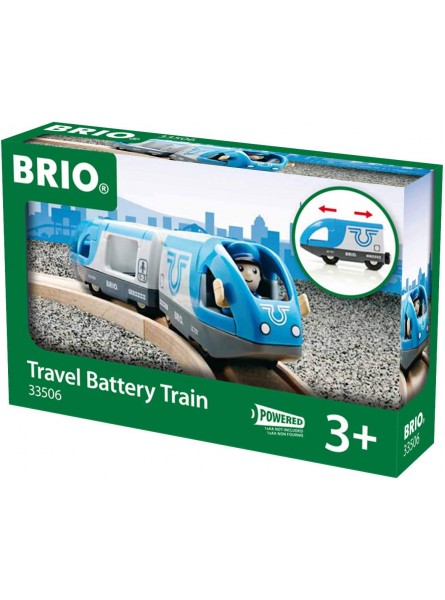 BRIO Bahn 33506 Blauer Reisezug Batteriebetrieb - B004KU834G