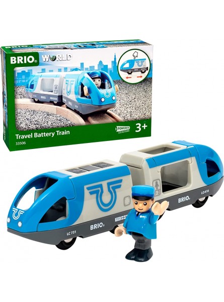 BRIO Bahn 33506 Blauer Reisezug Batteriebetrieb - B004KU834G
