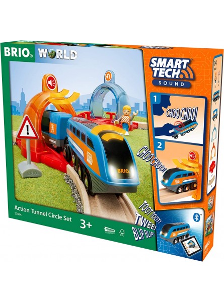 BRIO Bahn 33974 Smart Tech Sound Starter Set - B0861W61NV
