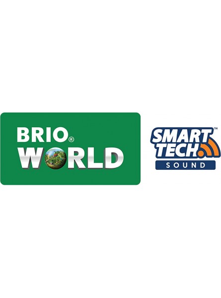 BRIO World 33973 Smart Tech Sound Bahnhof mit Action Tunnel Zubehör für die BRIO Holzeisenbahn Interaktives Spielzeug empfohlen ab 3 Jahren - B0876TVFGH